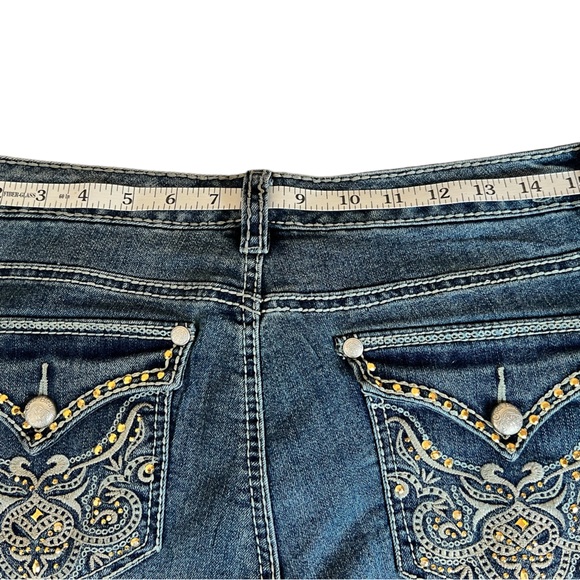 Women’s Jeans by Code Blue, rhinestone embellished back pockets. Size 10 - Picture 3 of 6